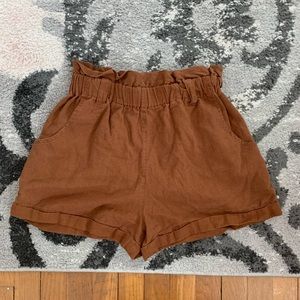 brown mom shorts